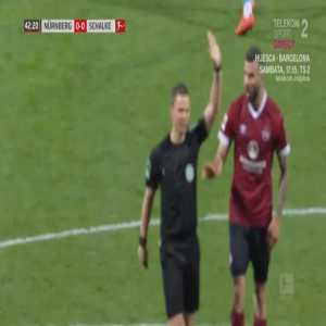 Hanno Behrens (Nurnberg) disallowed goal against Schalke 43'