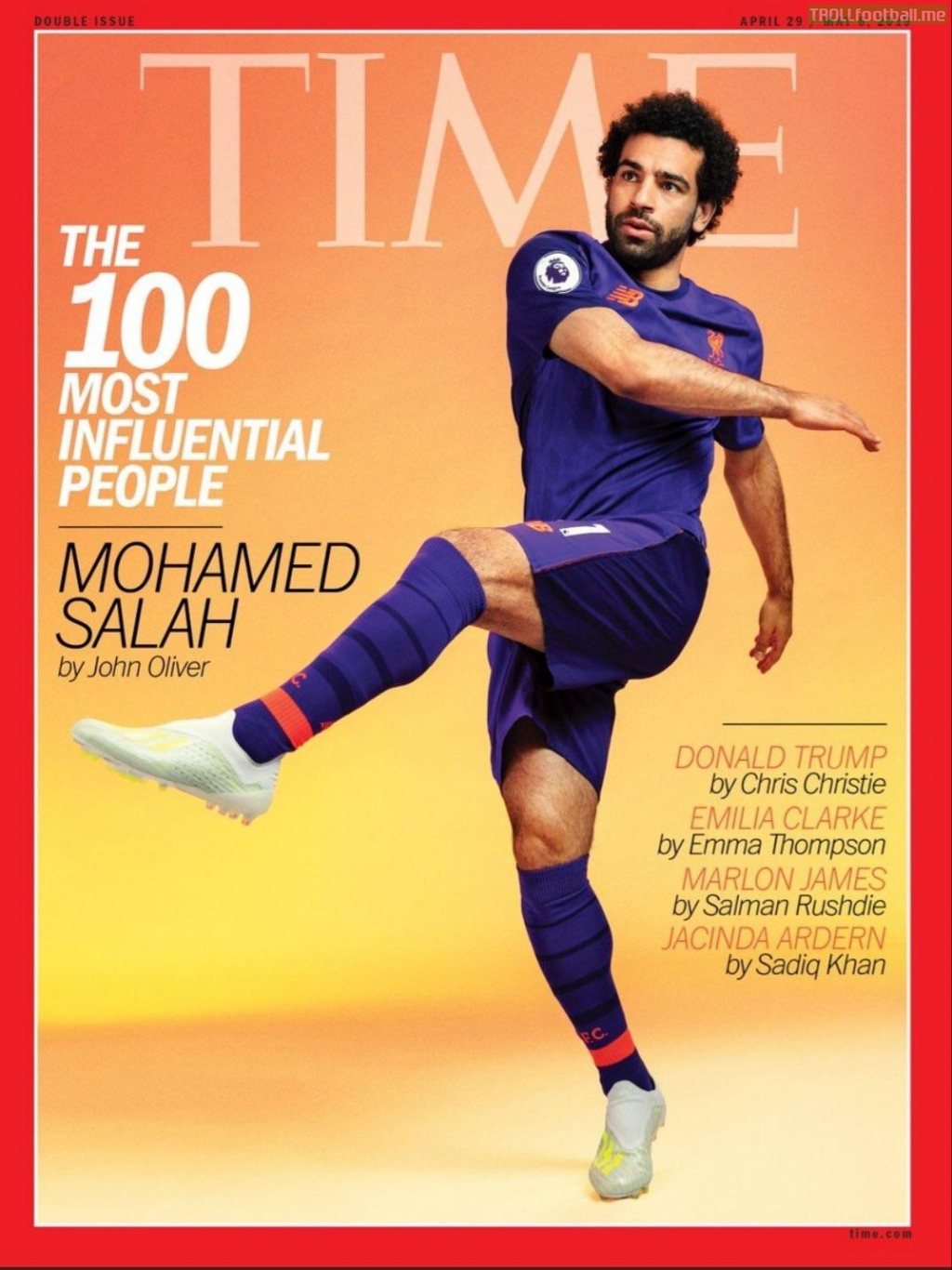 Mo Salah on the cover of Time Magazine
