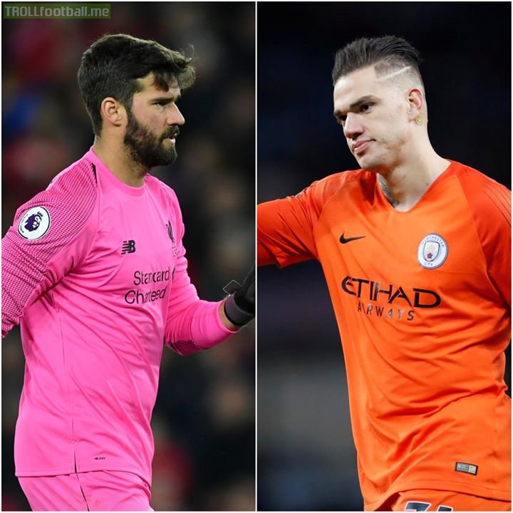 MOST PL CLEAN SHEETS  18 - Alisson 17 - Ederson  4 games to go… 🇧🇷