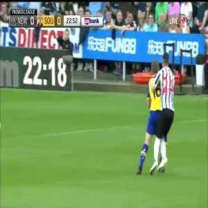 Ward-Prowse yellow card vs Newcastle