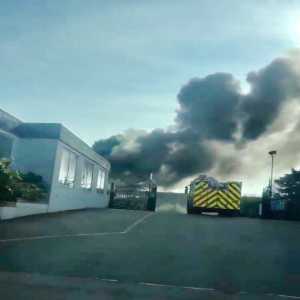 Thick black smoke seen coming from Roots Hall, home of Southend United.