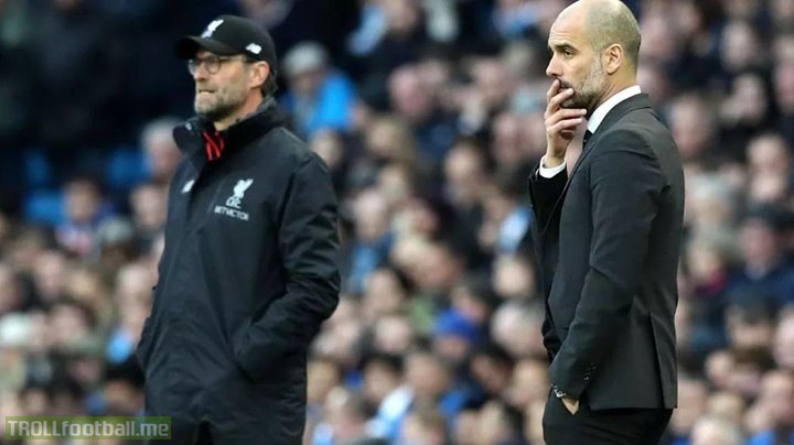 Whoever wins the Premier League   title today, will be one of the   greatest Champions of all time..   but whoever loses it, will be the   greatest runner up in the Premier   League history.   Thank you Man City, Pep and   Liverpool, Klopp for giving us a   Premier League race like never   seen before.    Pep has raised the standards of   the League and Klopp is   beginning to match it. Both   deserve all the
