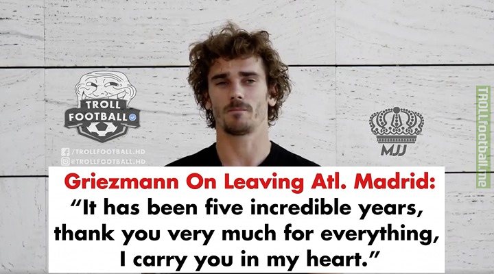 Antoine Griezmann Last Message To Atletico Madrid Fans...