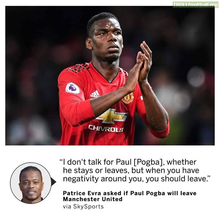 Evra wants Paul Pogba to leave the Red Devils