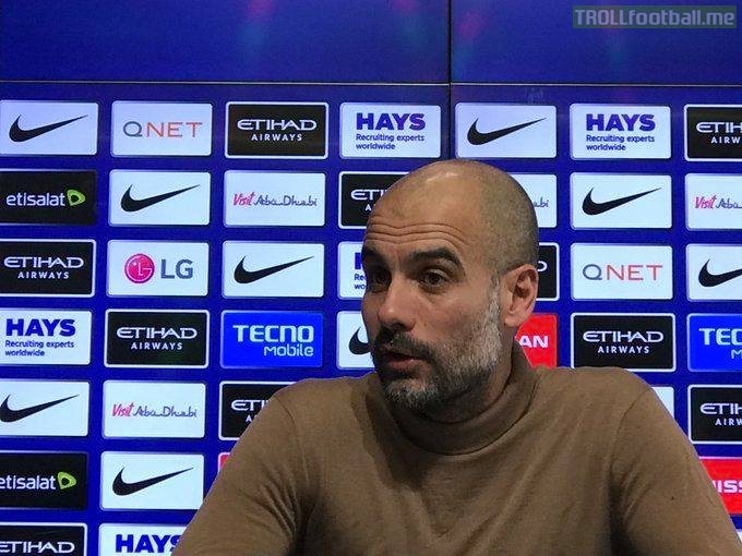Reporter: "Tomorrow you've got the prospect of winning the first ever domestic treble in this country. How much does that excite you?"  Pep Guardiola: "The first time in men's football. The women have done it."   Badass response 🔥