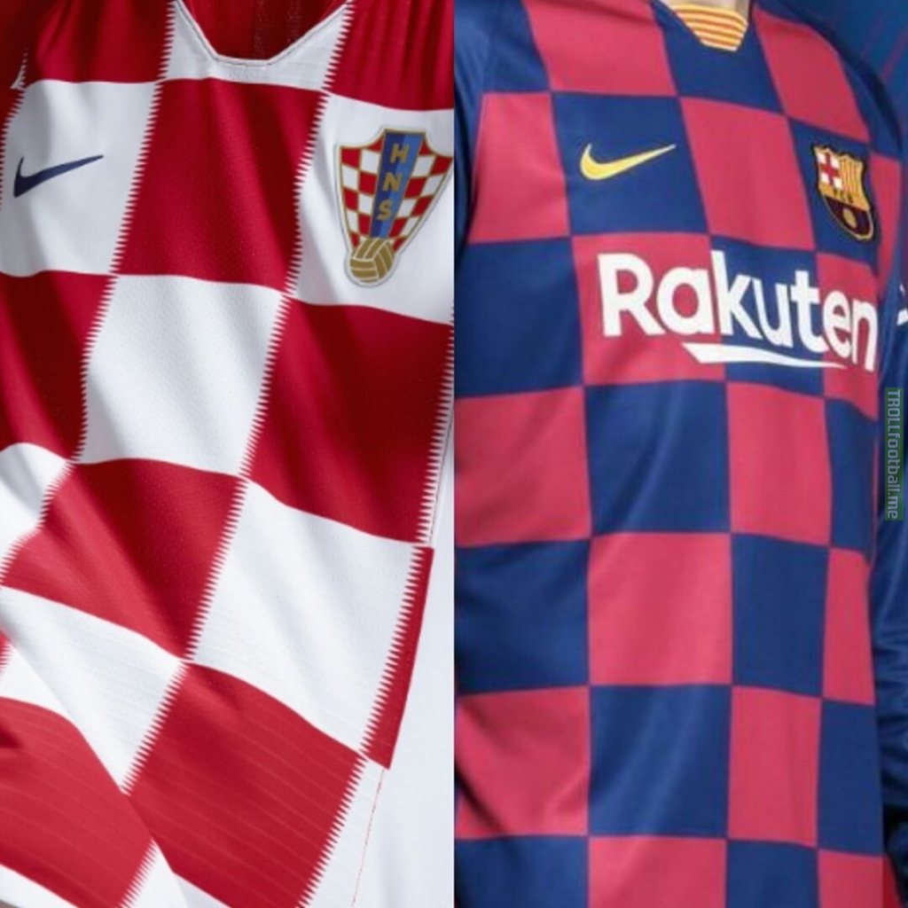 Croatia FA: Nice try @FCBarcelona but you can't beat red-and-white checkers