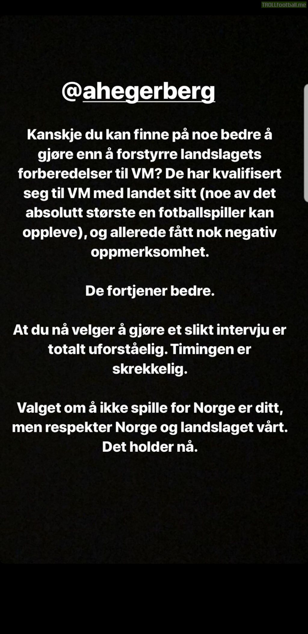 Martin Ødegaard's message to Ada Hederberg following her controversial interview