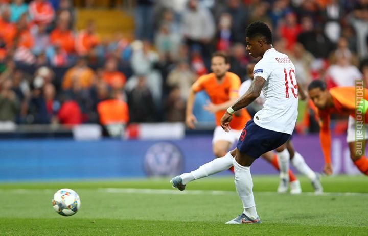 Marcus Rashford scores from the spot, but it wasn't enough to put England through to the Nations League final  They lose 3-1 to the Netherlands in extra-time  PL