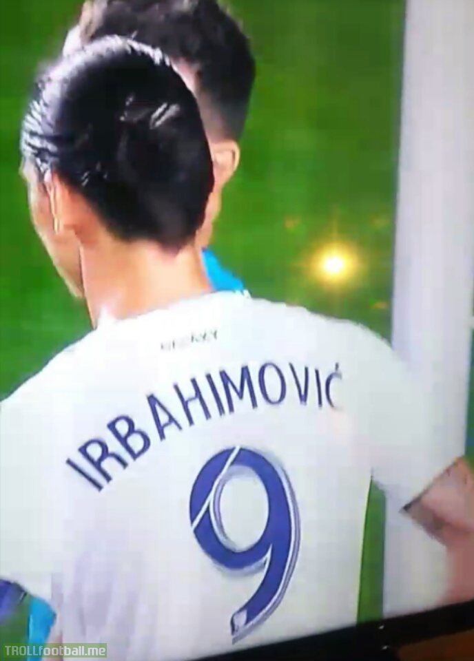 Zlatan Ibrahimovic name typo on his jersey