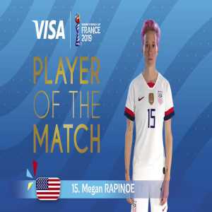 Megan Rapinoe named player of the match