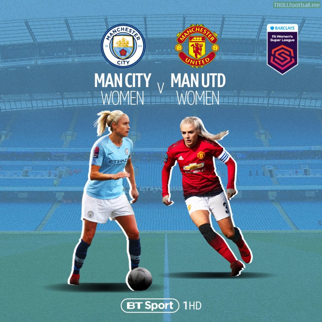The first match of the FA Women's Super League, Manchester City vs Manchester United at Ethiad will kick off at 3 PM on 7 September and will be broadcasted on BT Sport