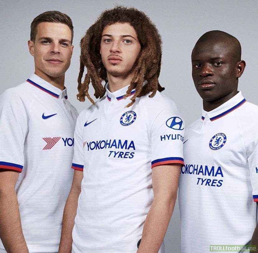 Chelsea’s away kit.