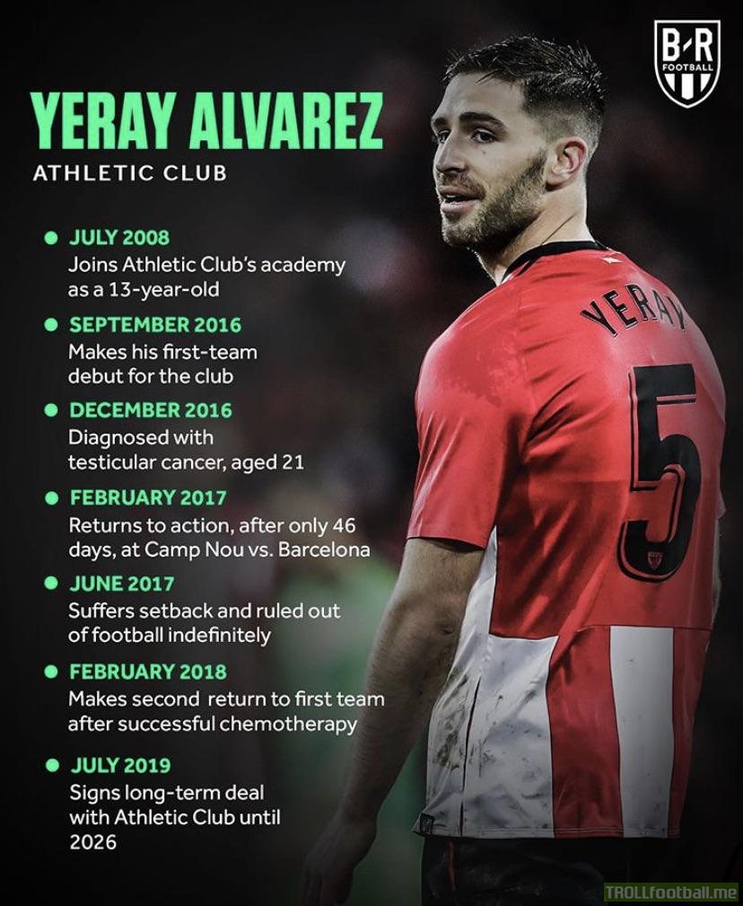 Yeray Alvarez journey so far ( Via brfootball)
