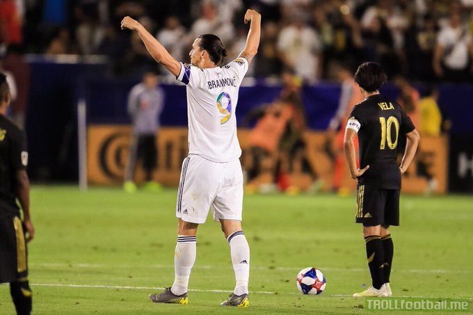 Zlatan Ibrahimovic had quite the night in the LA derby:  - Scores an absolute worldie hat-trick - Tells one of the LAFC coaches to 'Go home you little bitch' - Calls out the media for even comparing him to Carlos Vela  Fair f*cking play.