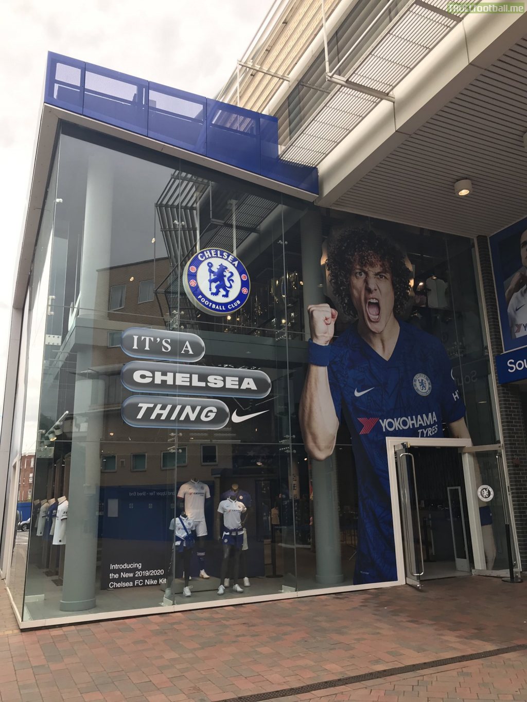 Chelsea had only just finished updating the face of their megastore from Hazard