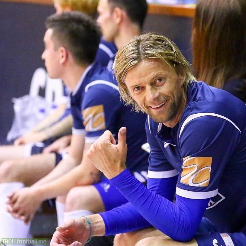 40 year old Anatoly Tymoschuk has come out of retirement and will play for indoor club MFC Agio
