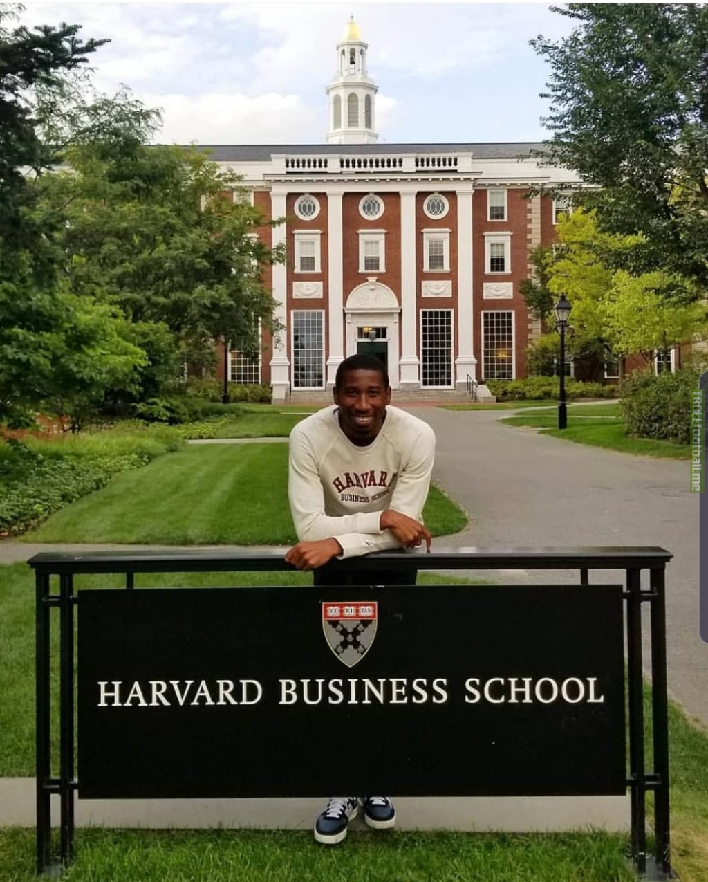 Ray Gaddis has been accepted into the Harvard School of Business. He can do it all