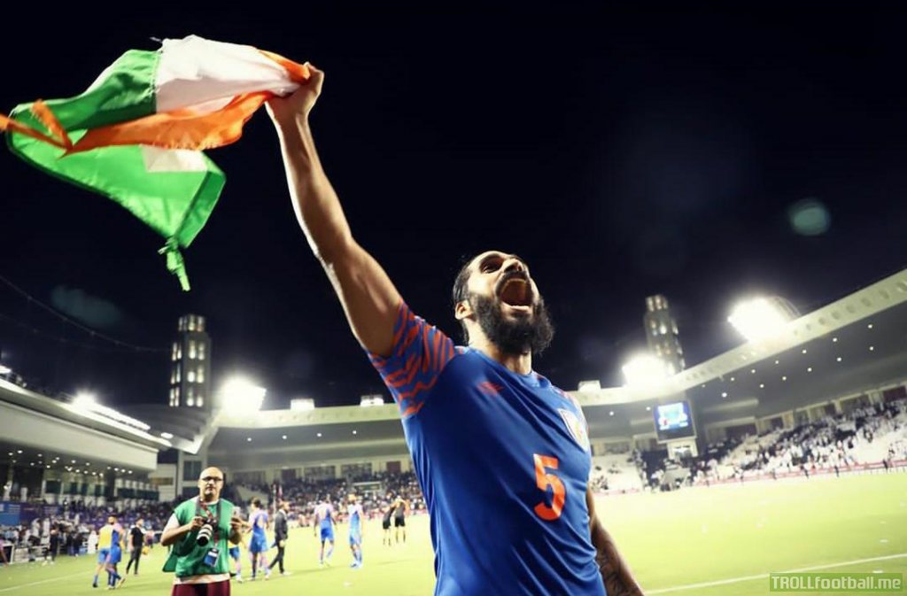 [WC qualifier] India(ranked 103) held Qatar(ranked 62) 0-0 in their home. First Asian team this year to not concede a goal against Qatar who are also the Asian champions.