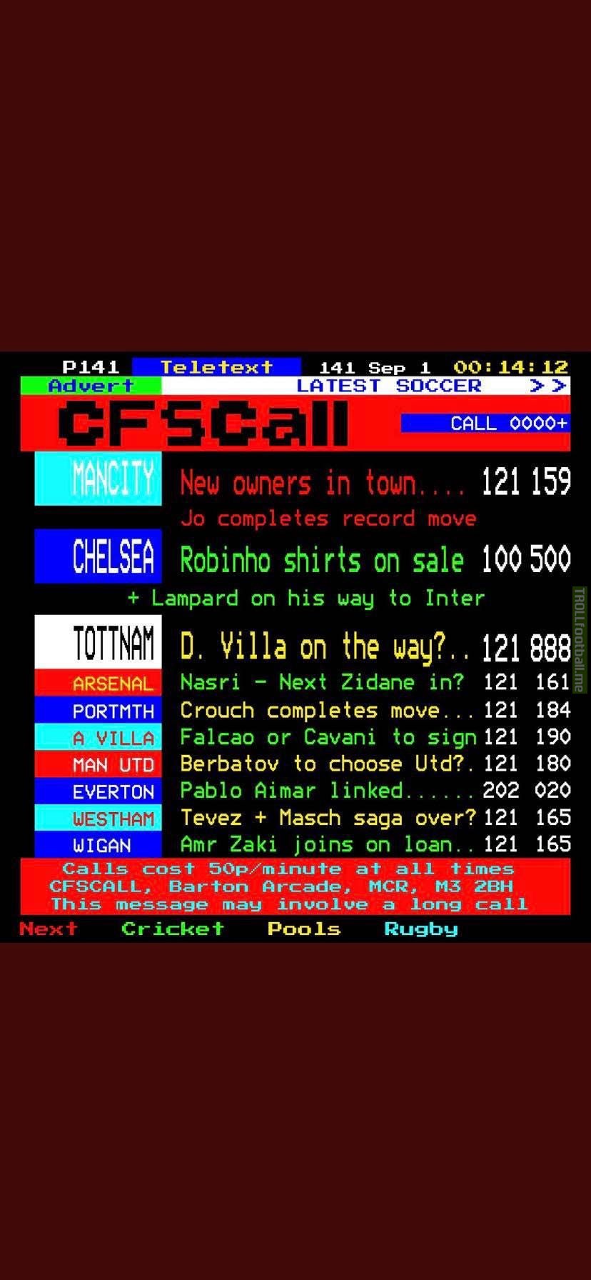 Teletext photo someone on my Facebook posted