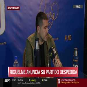 Juan Roman Riquelme announces his farewell game to be held at 12th December at La Bombonera