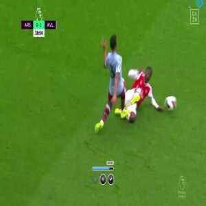 Maitland-Niles second yellow card vs Aston Villa