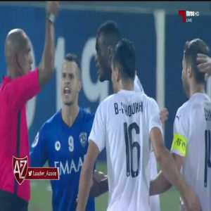 Al-Sadd 1–1 Al-Hilal – Abdelkarim Hassan red card 34' (Al-Sadd)