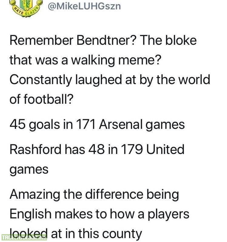 Lord Bendtner vs Rashford