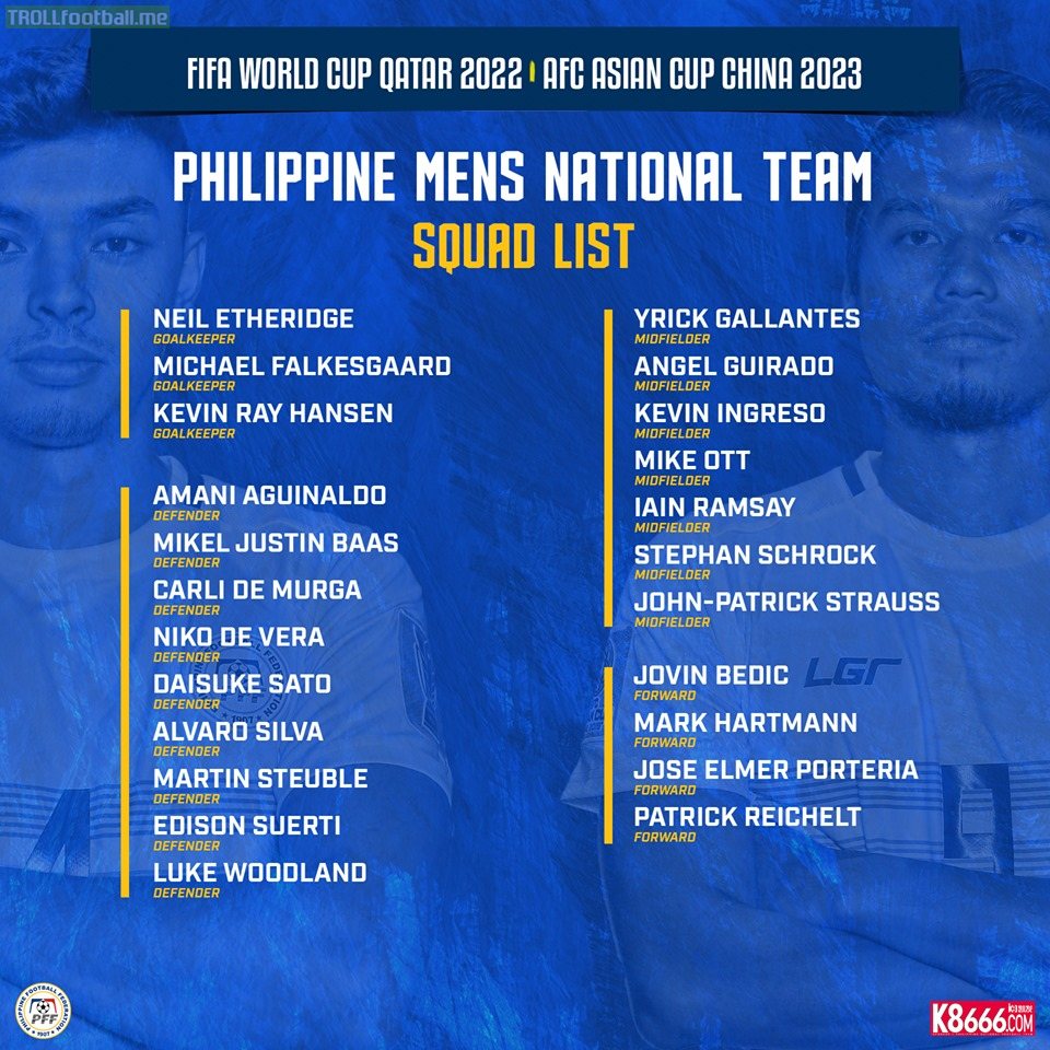 Philippines Nt squad for October
