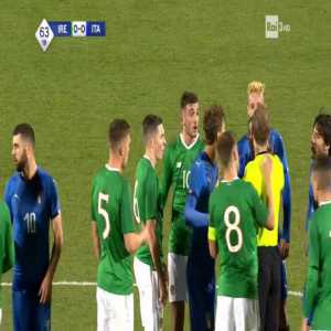 Moise Kean (Italy U21) & Troy Parrott (Ireland U21) straight red cards