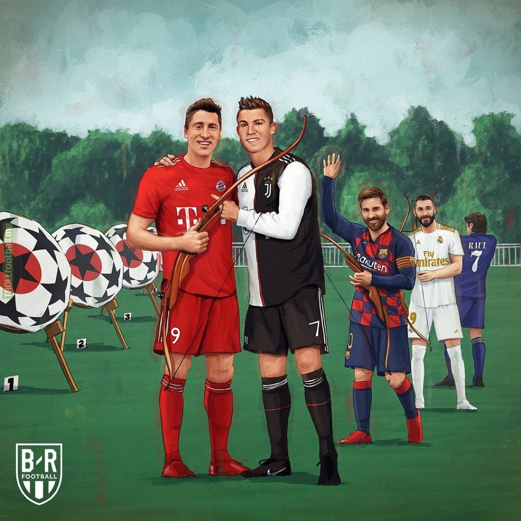 Lewandowski overtakes Ruud Van Nistelrooy to become the fifth leading UCL scorer of all time 🙌