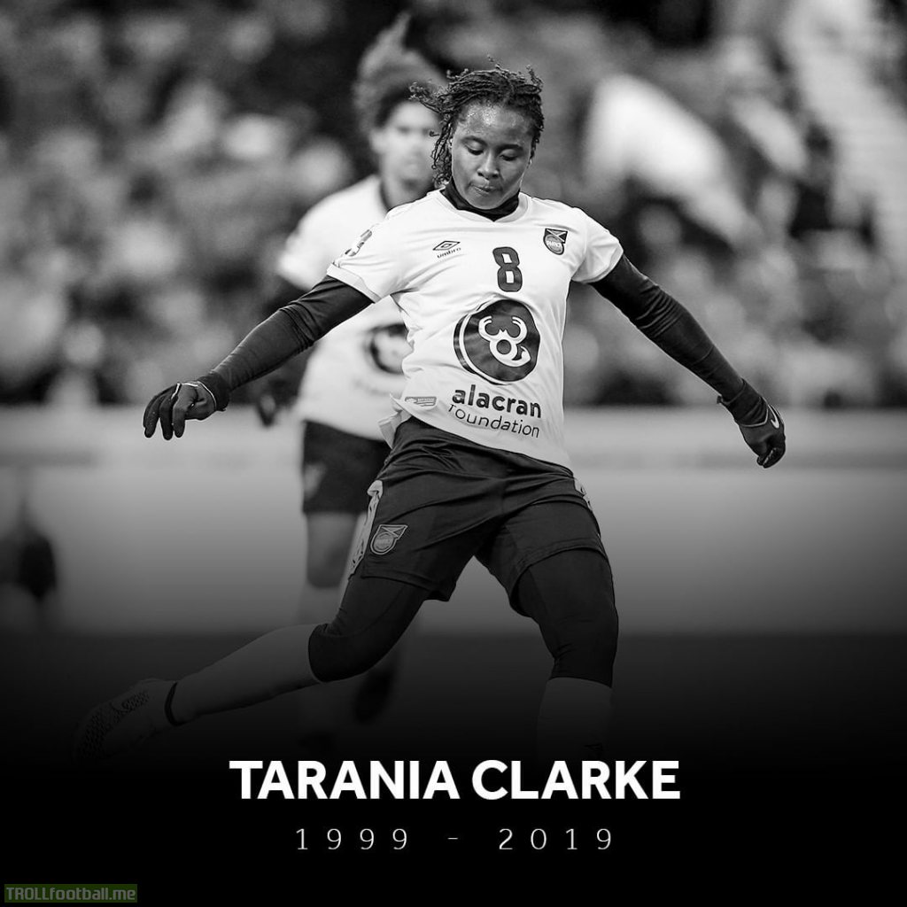 20 year old Midfielder Tarania Clarke dead after getting stabbed in Kingston, Jamacia. She made her international debut in September.
