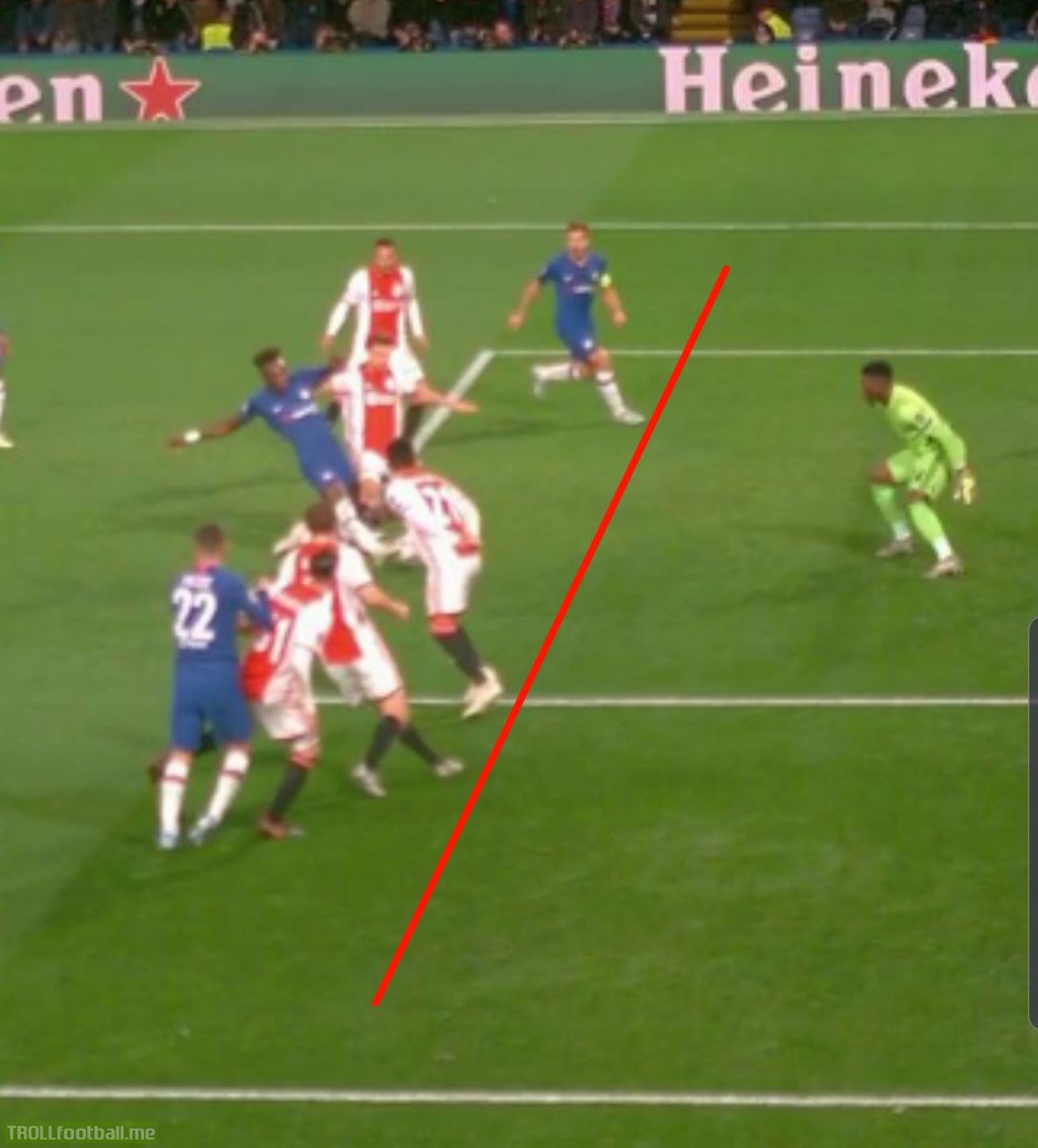 Chelsea - Ajax 2-4 is an offside goal