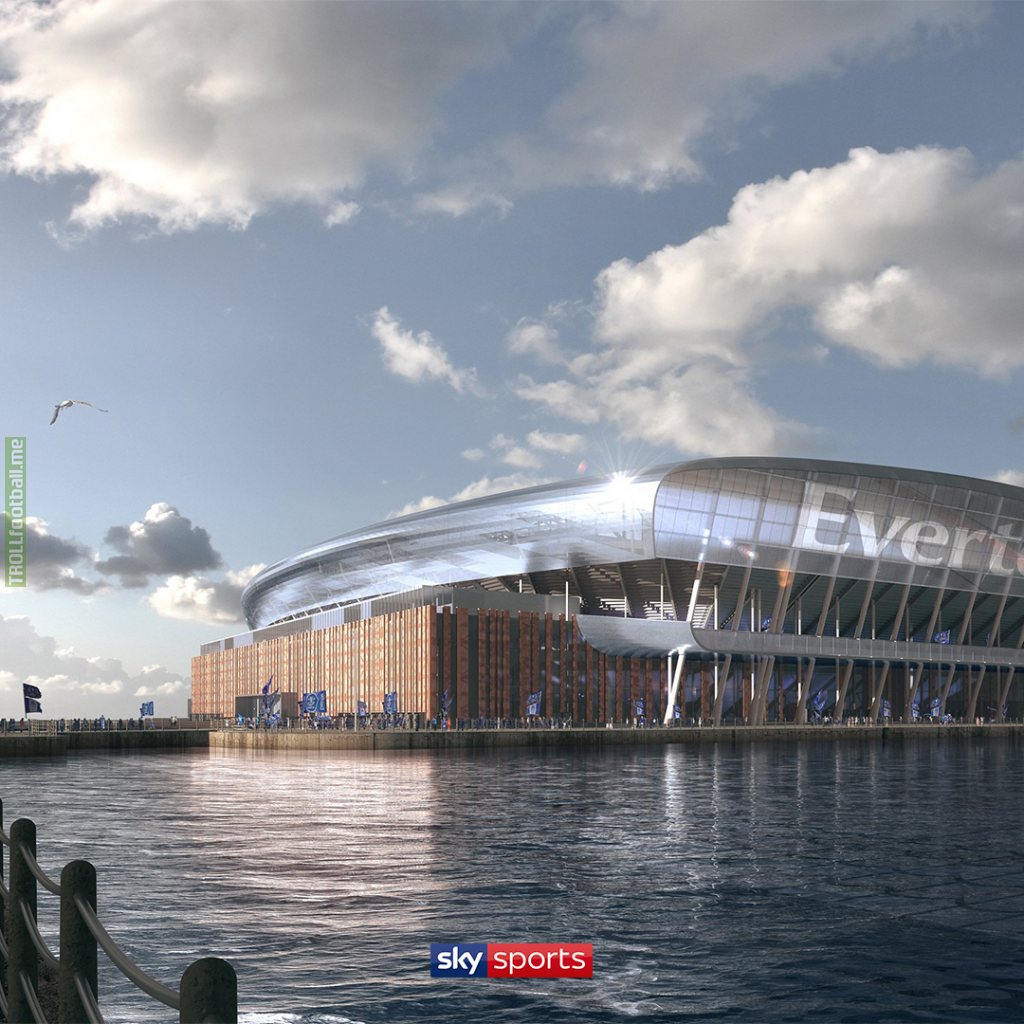 SKY SPORTS : 96% Positive Feedback in favour of building Everton’s , 500M , 52K capacity, stadium at Bramley-Moore Dock.