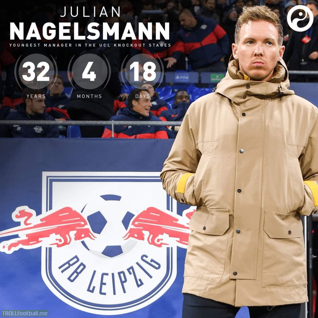 Julian Nagelsmann is the youngest ever manager to top the group stage of the UCL. Just 32 years of age.