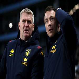 Aston Villa boss Dean Smith and assistant manager John Terry went into the Liverpool dressing room at full time to praise the players on their performance tonight.