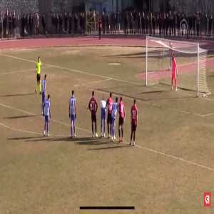 Scenes in the turkish 3rd division, the ref lets Velimeşe take the same penalty twice because the keeper left his line before the kicks, giving the keeper a yellow both times and sending him out. Uşakspor's rb has to take the gloves as they don't have any subs left and proceeds to save the 3rd pen.