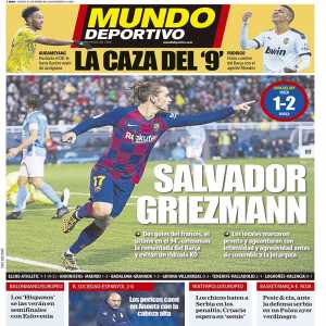 Mundo Deportivo's frontpage: Aubameyang has given his approval to join FC Barcelona and would be excited to wear the 'Azulgrana' shirt.