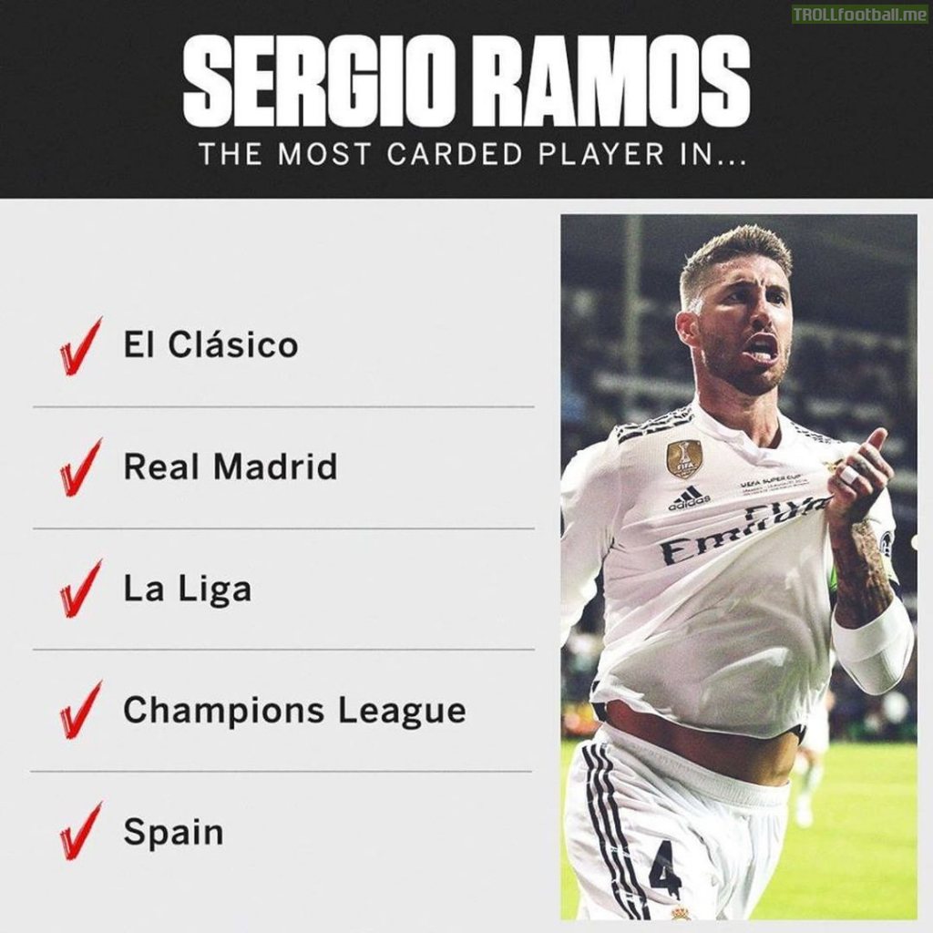 Sergio Ramos Disciplinary Record