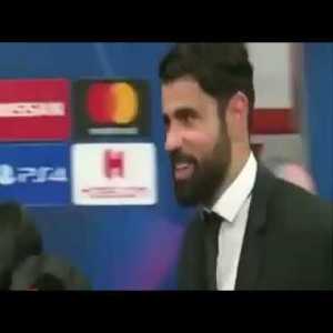 Diego Costa coughing on media members and photogrophers