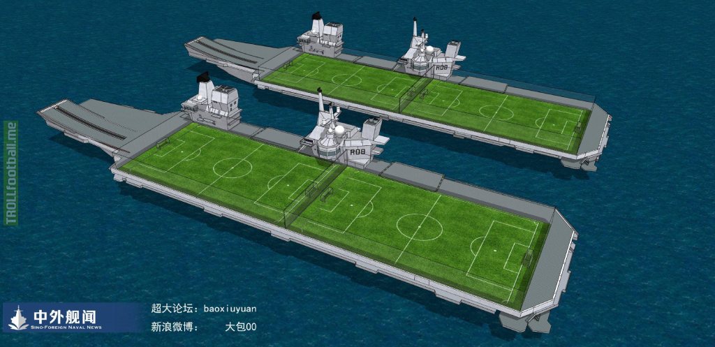 What if Premier League still play but on HMS Queen Elizabeth and Prince of Wales.