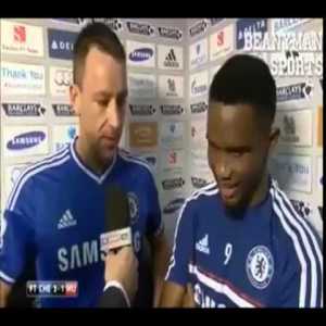 John Terry and Samuel Eto'o Post match interview - Voice Over