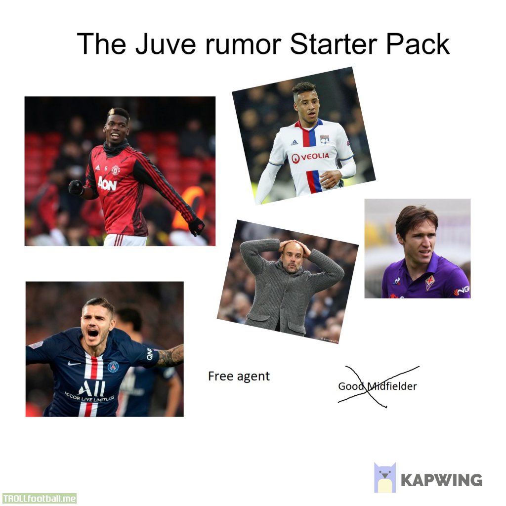 Juventus transfer rumor starterpack