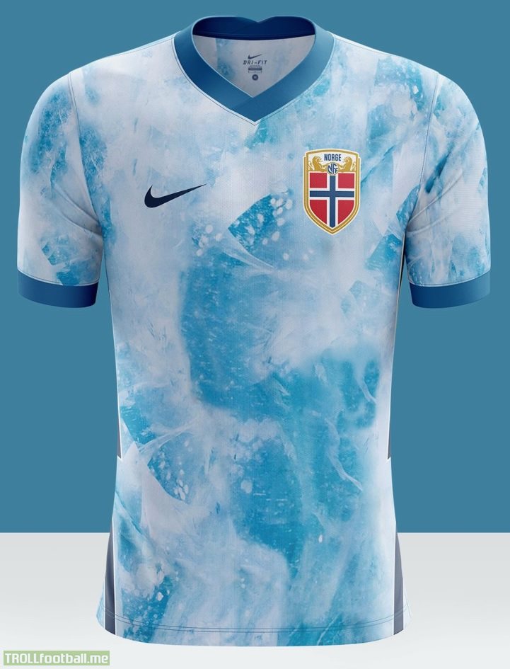 Norway, dreaming of being England's EURO iceberg, get an away kit for 2020-21 matching that ambition