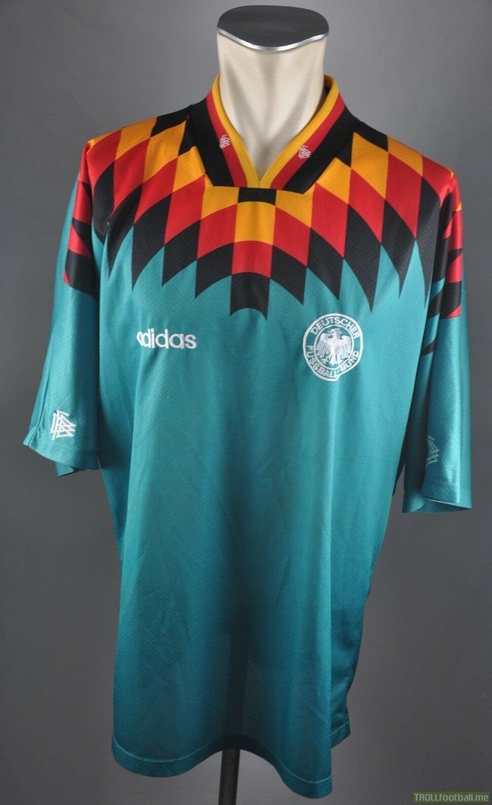 These are Germany's away kits from 94. But did Germany ever play in them? I can't seem to find any images of them actually wearing them.