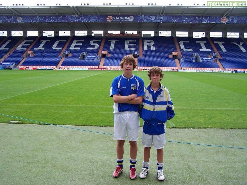 My brother and I went to Leicester to tour and train with coaching staff when we were kids. We're from Florida. Anytime we tell people were diehard fans they write us off as bandwagoners... Until we show them this.