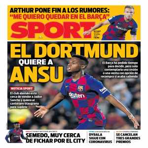 Dortmund wants Ansu Fati to replace Jadon Sancho. Barcelona ask for time to consider, but will only accept loan or sale with buyback
