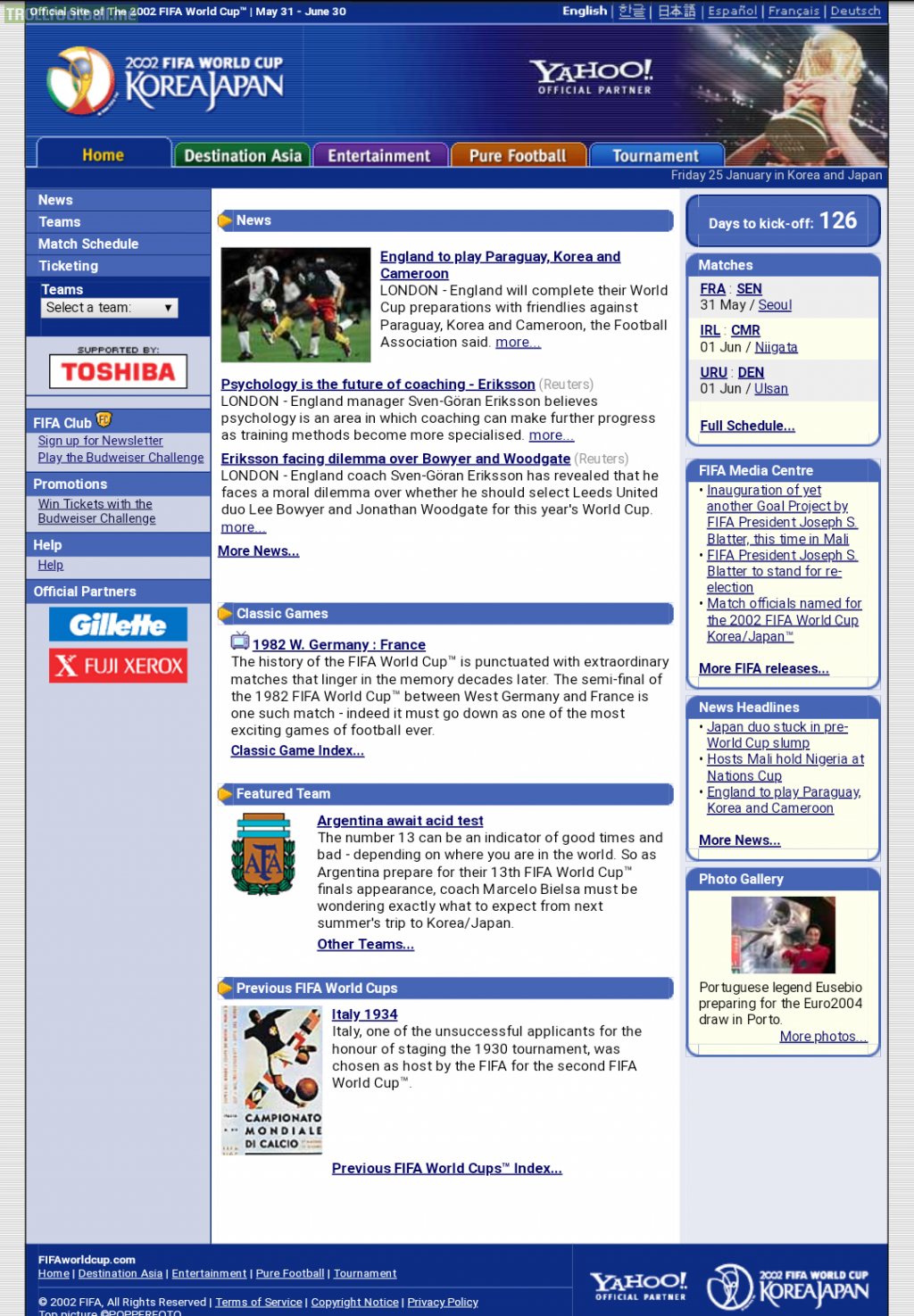 Anyone else remember the old 2002 FIFA World Cup website?