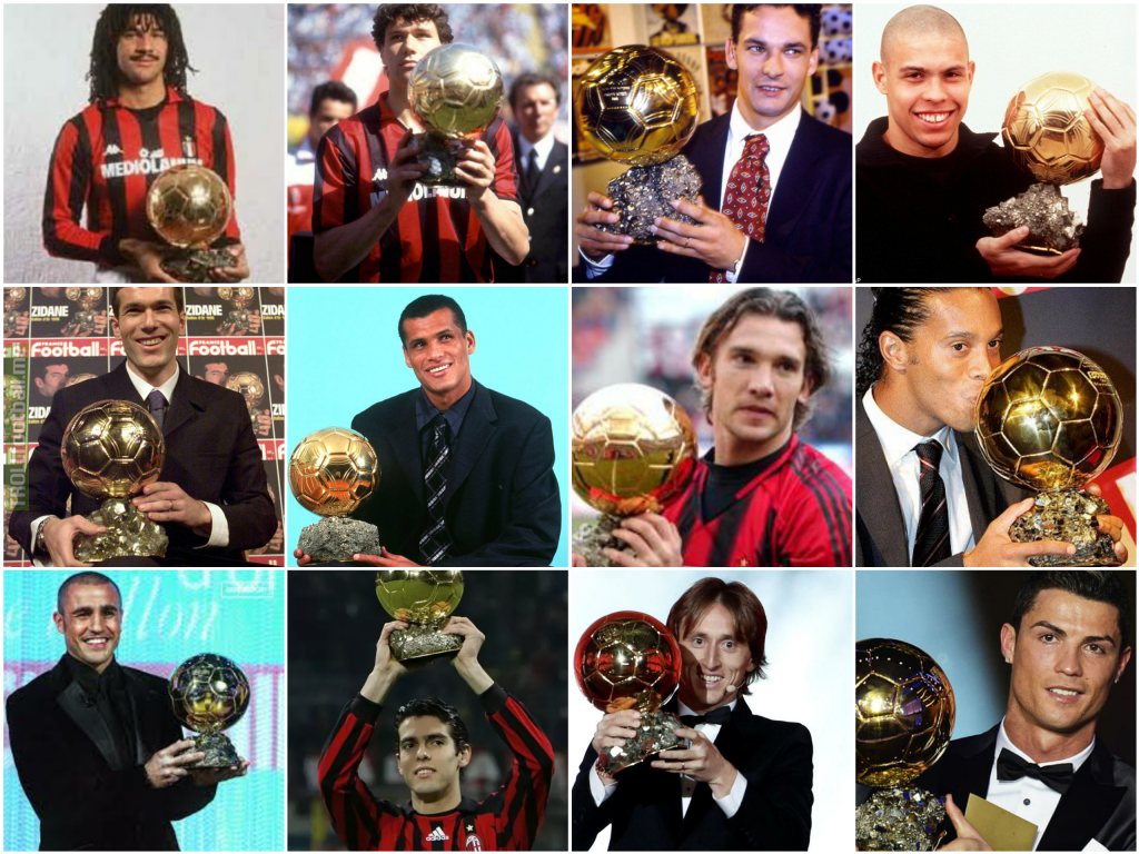 21 Ballon d'Or winners since 1987. Carlo Ancelotti was the teammate or the coach of 12 of them.
