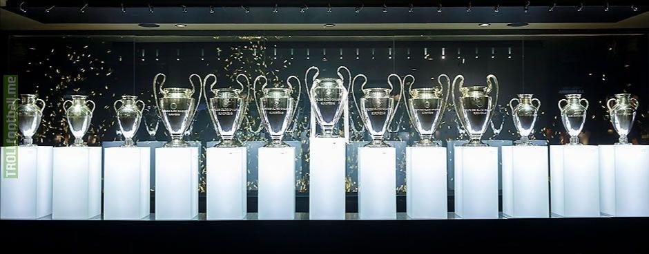 On this day one year ago, the Real Madrid museum renovation was finished and all of Real Madrid Champions League titles were put on display. Hands down the greatest picture in club football.