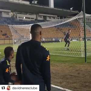 Richarlison and David Neres having fun annoying Ederson in Brazil's training, he was so angry that he went after the two (Instagram post)
